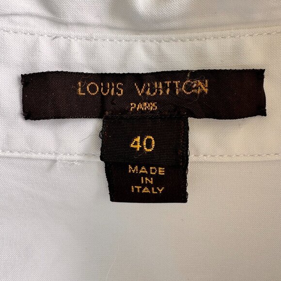 Vintage Louis Vuitton Women’s White Button-Down Shirt - Picture 10 of 16